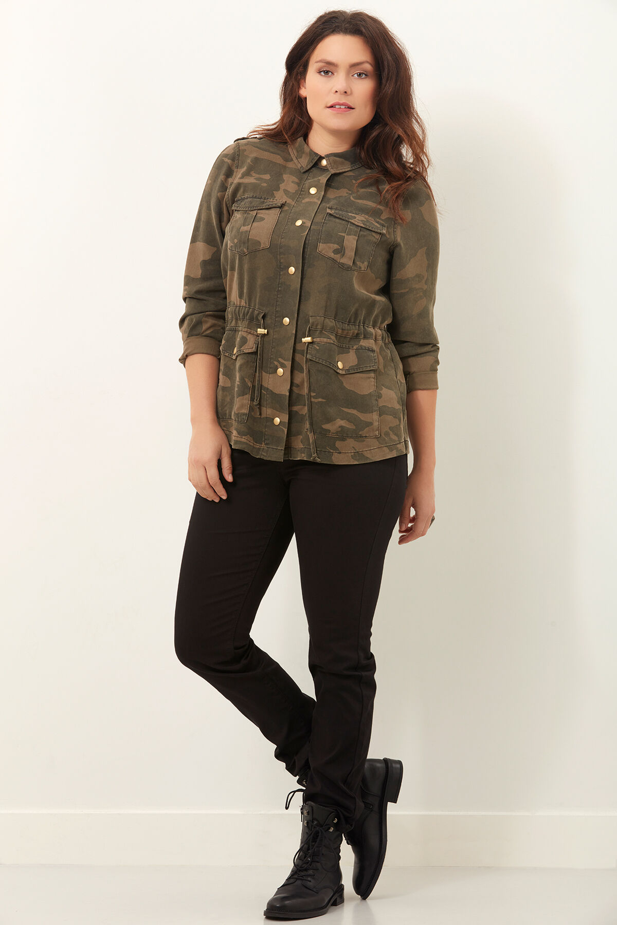 Military jack met camouflageprint image number 4