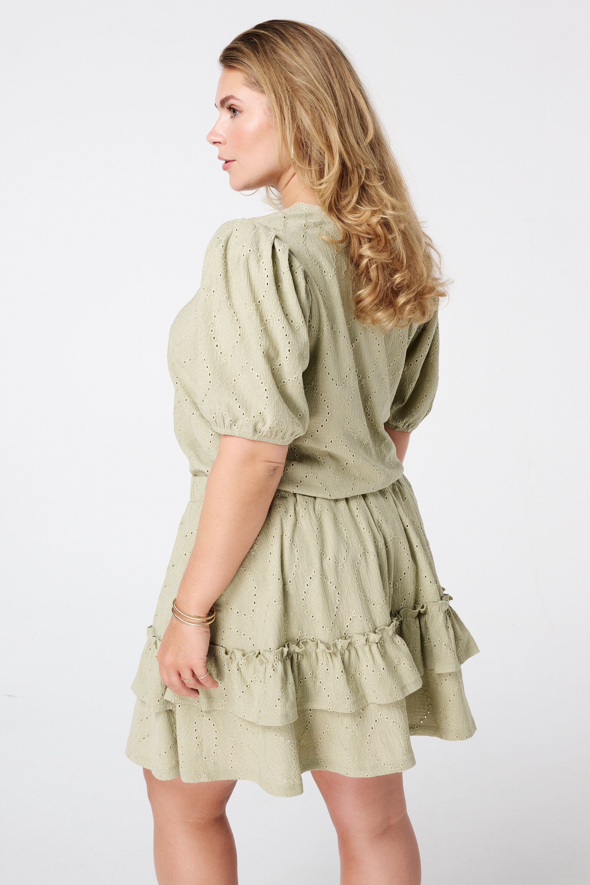 Top met broderie-look image number 1