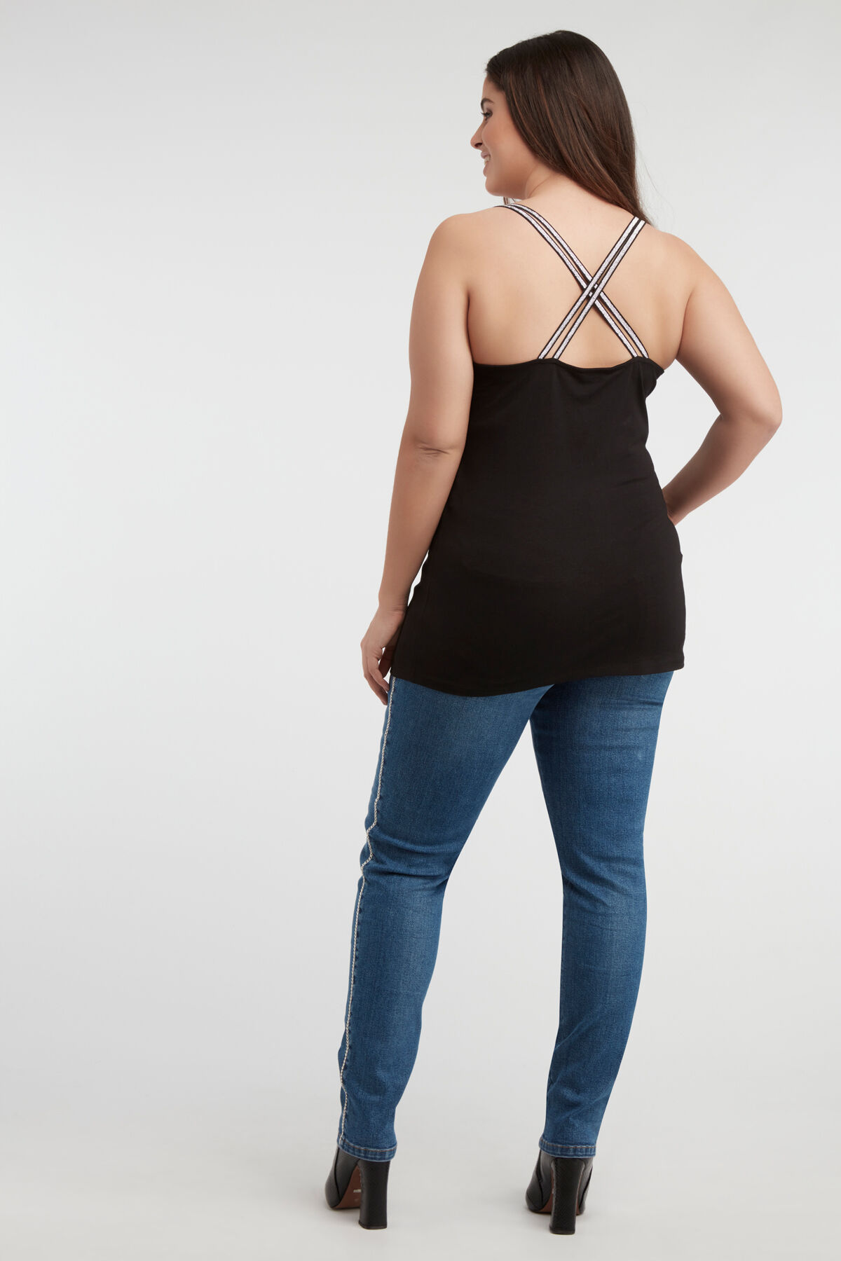 Top met Lurex kruisbandjes image number 4