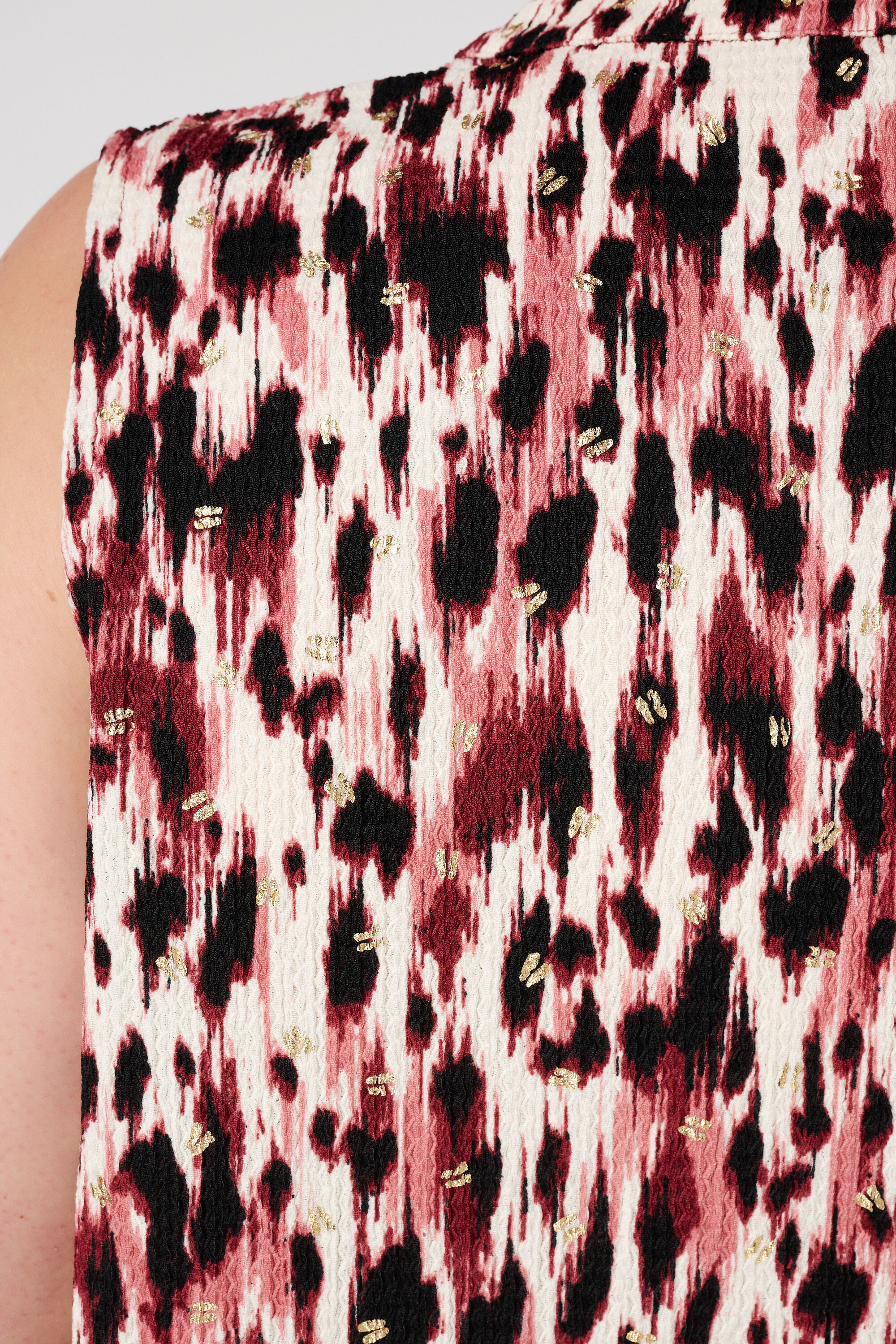 Mouwloze top met print image number 6