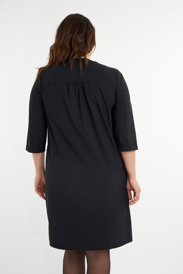 Jurk met V-hals image number 4