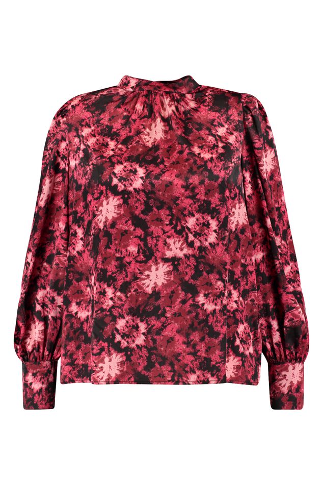 Satijnen blouse met print image number 2