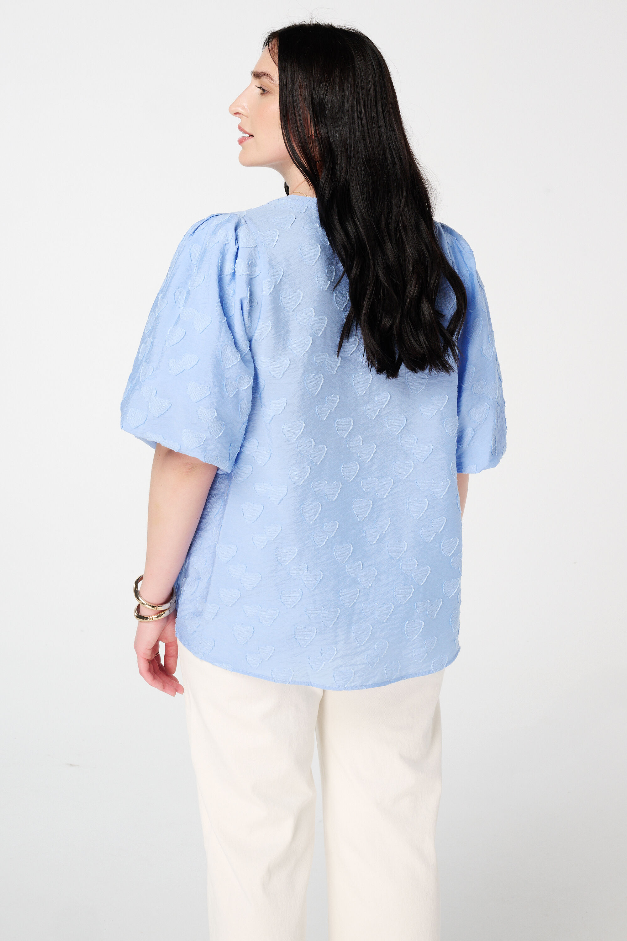  Blouse met hartjes print  image number 3