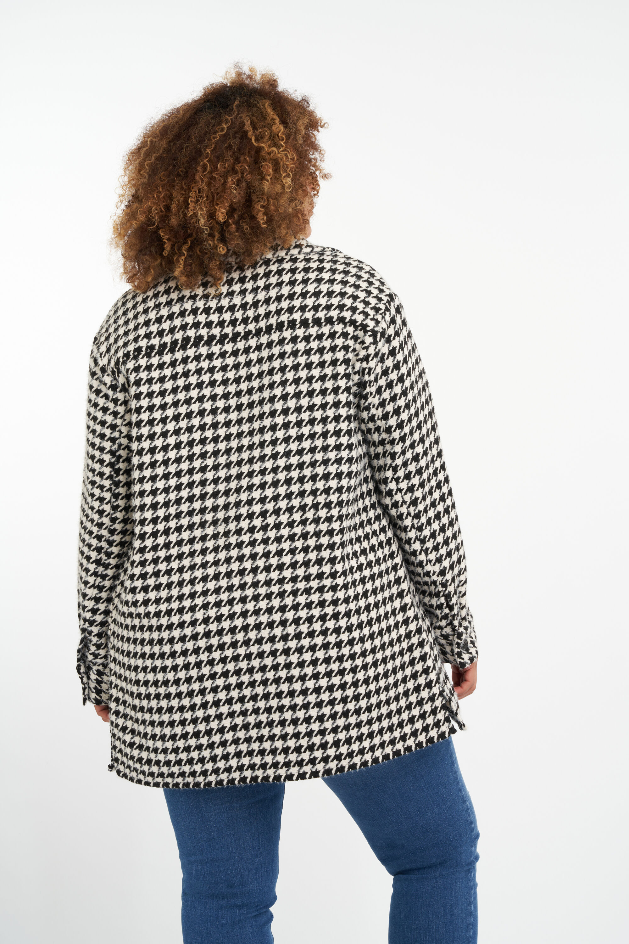 Shacket met pied-de-poule print image number 3