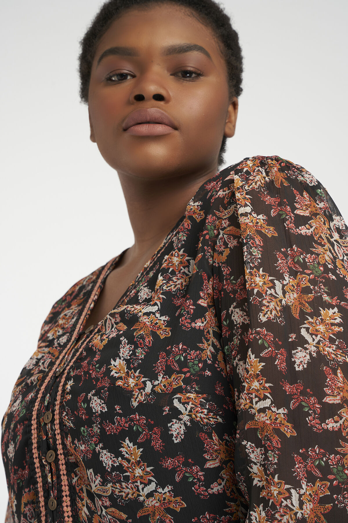 Maxi jurk met bloemenprint image number 6