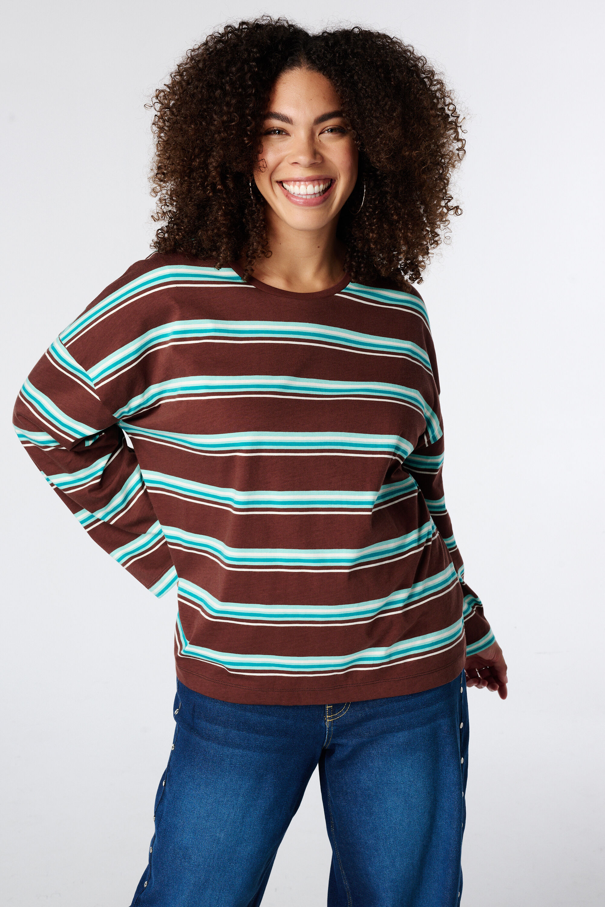 Gestreepte longsleeve image number 0