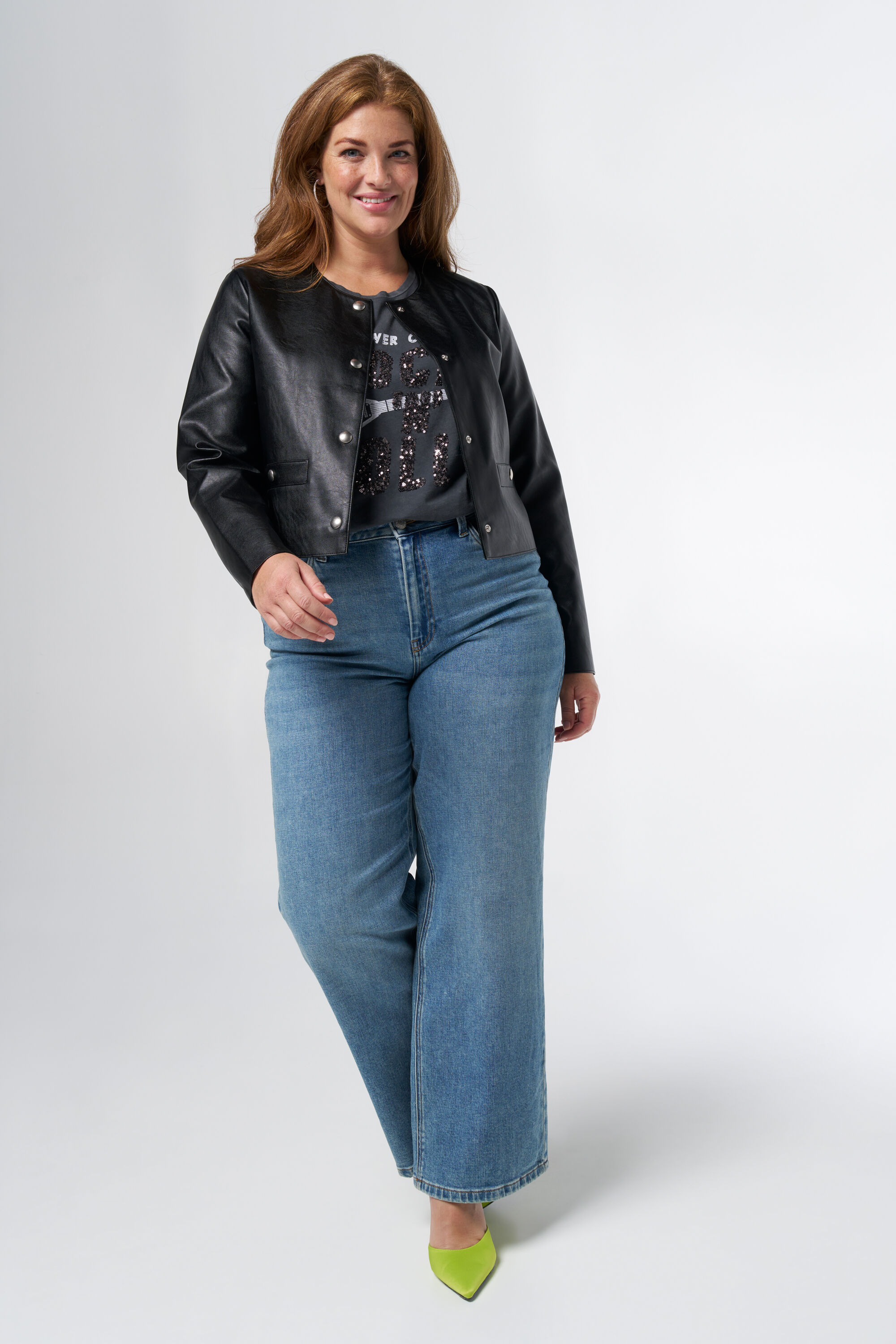 Leerlook jasje image number 5