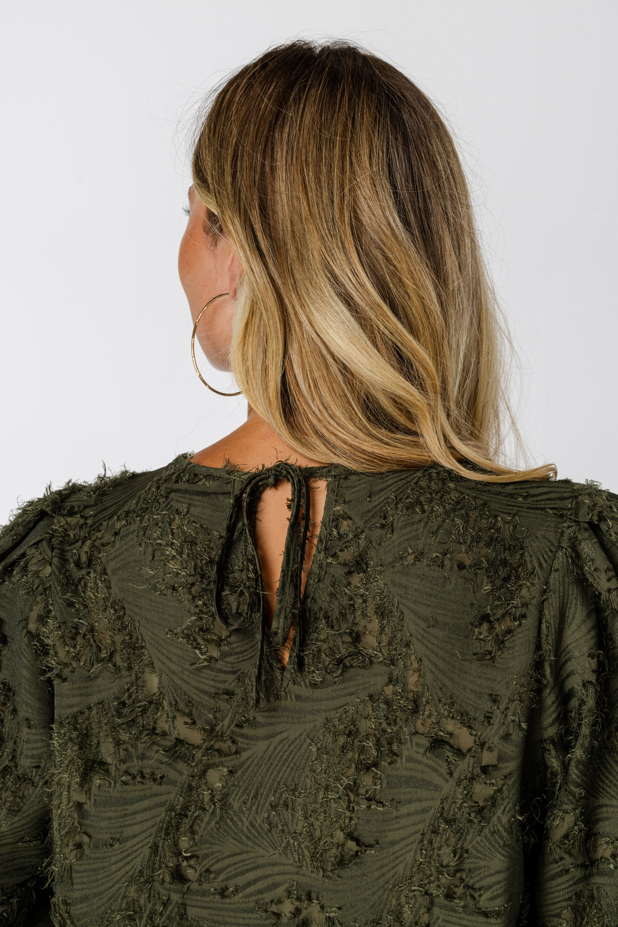 Chemisier &agrave; manches courtes bouffantes image number 5