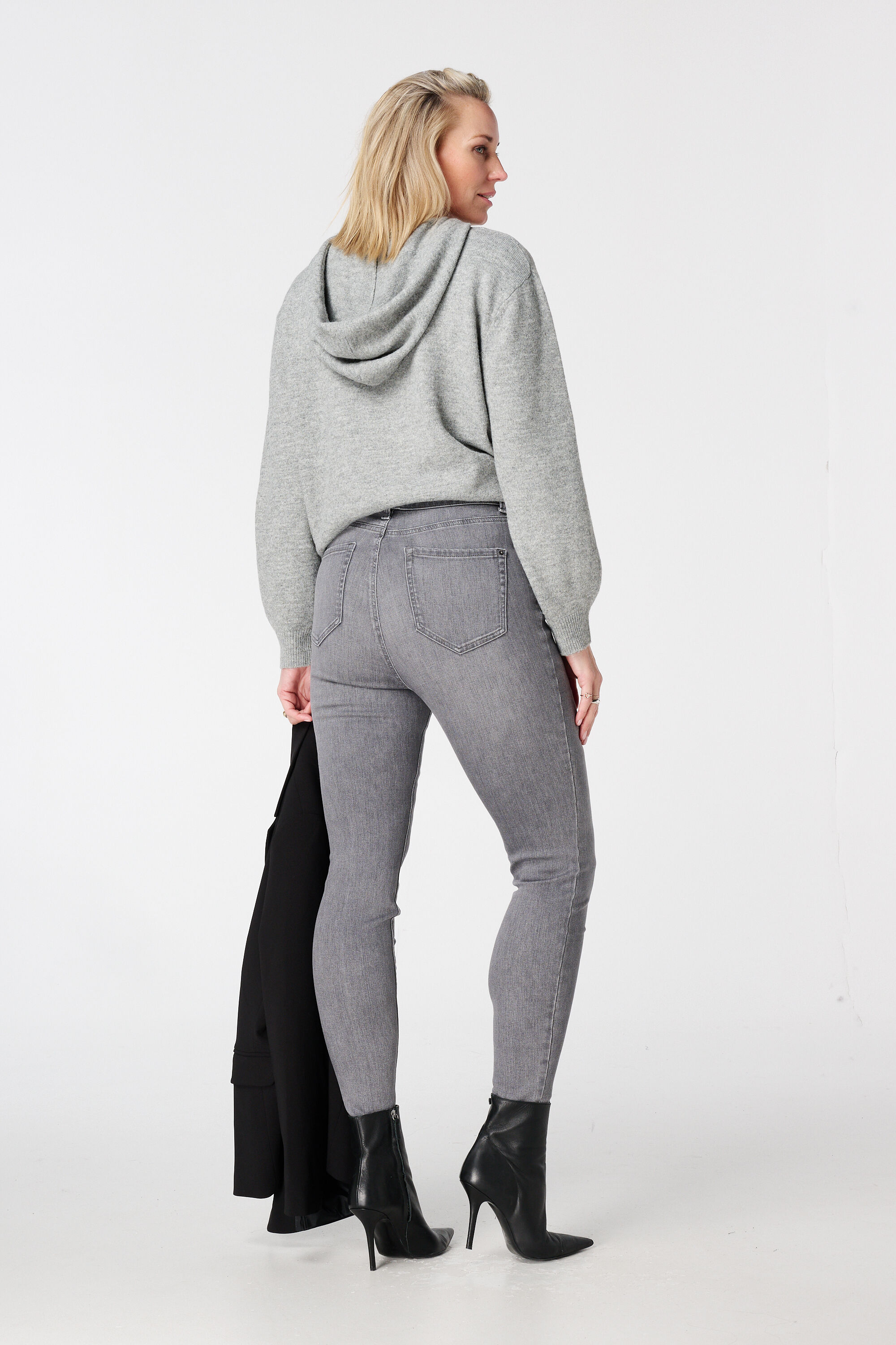 Jean skinny taille haute CHERRY image number 3