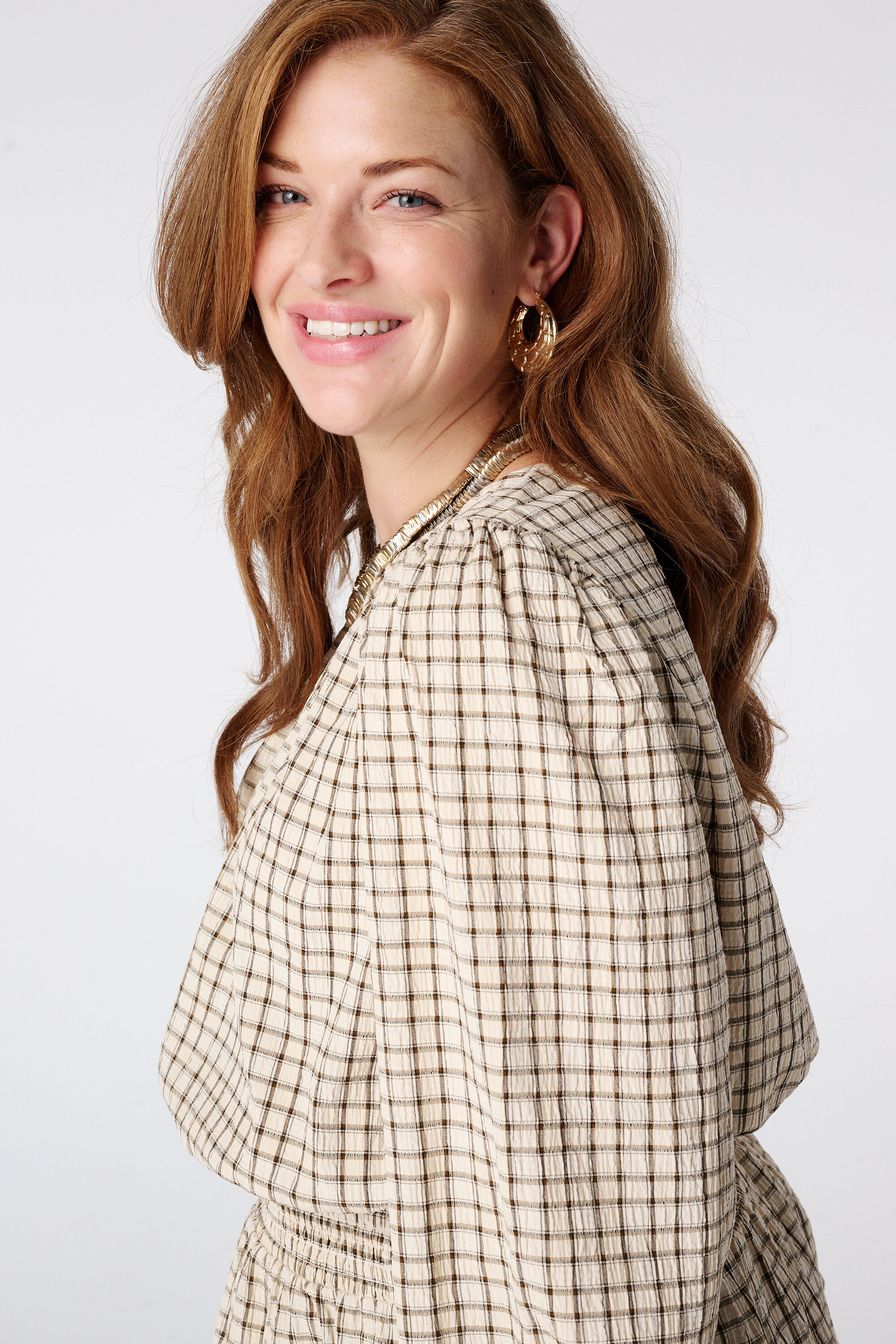 Blouse &agrave; carreaux image number 4