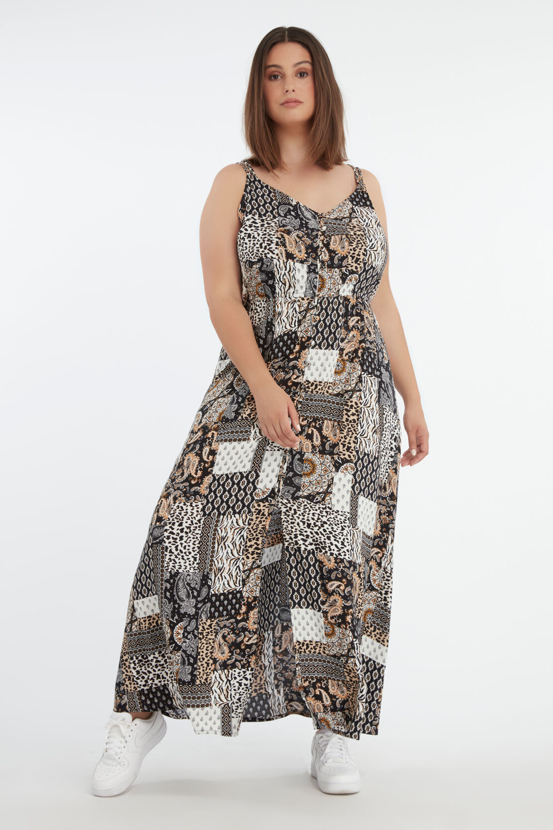 Longue robe patchwork   image number 6