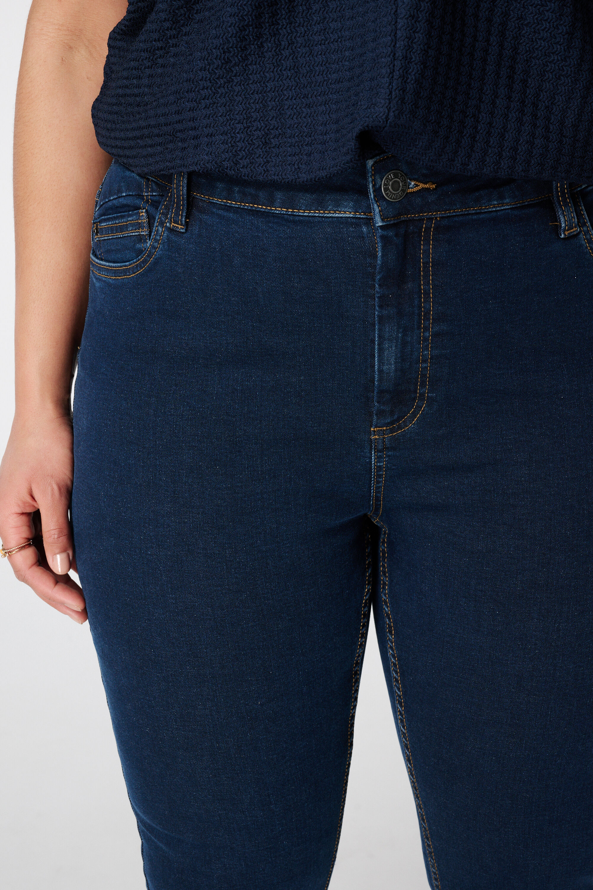 Slim leg jeans IRIS met stretch image number 4