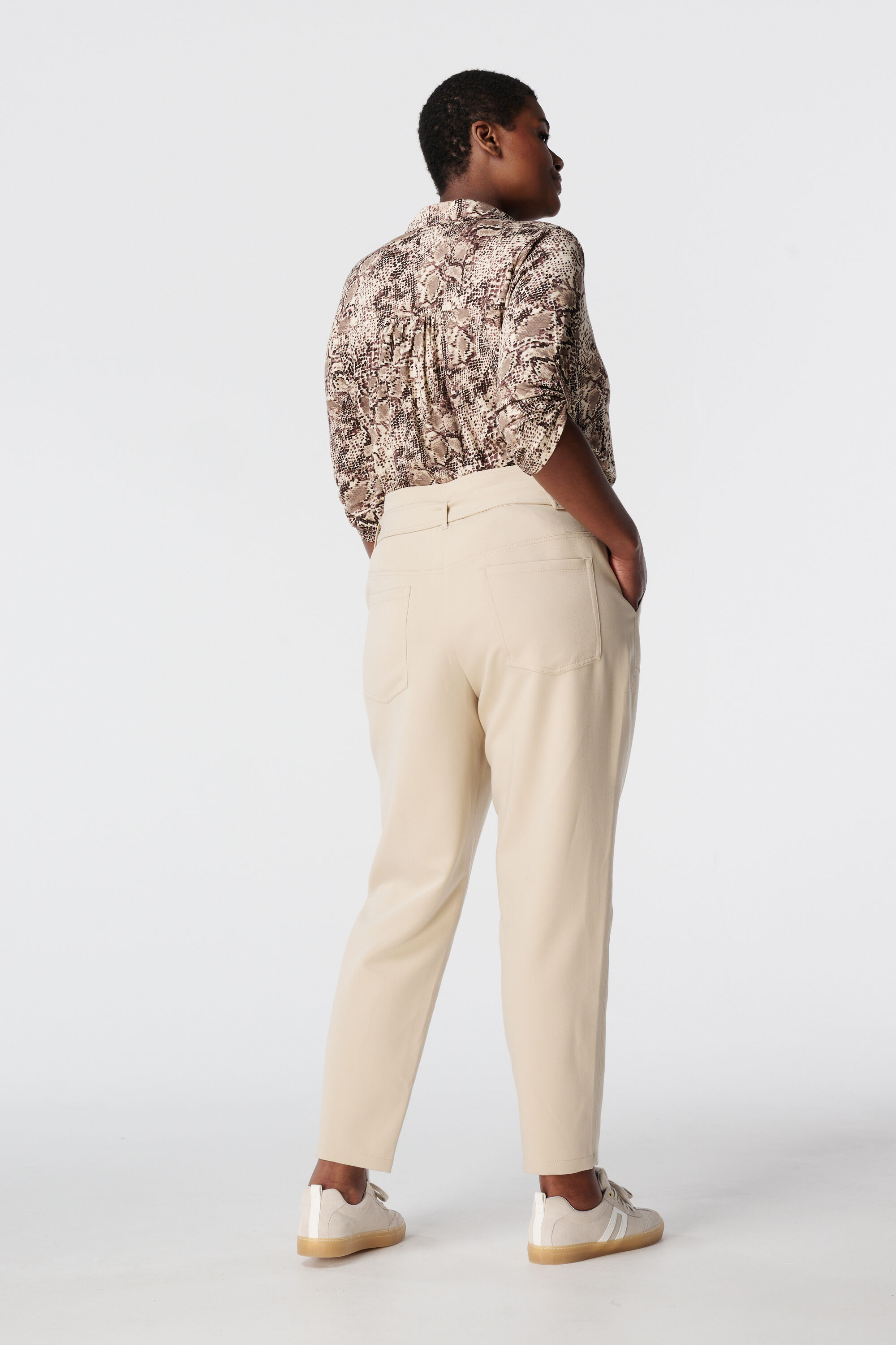 Paperbag broek met ceintuur image number 3