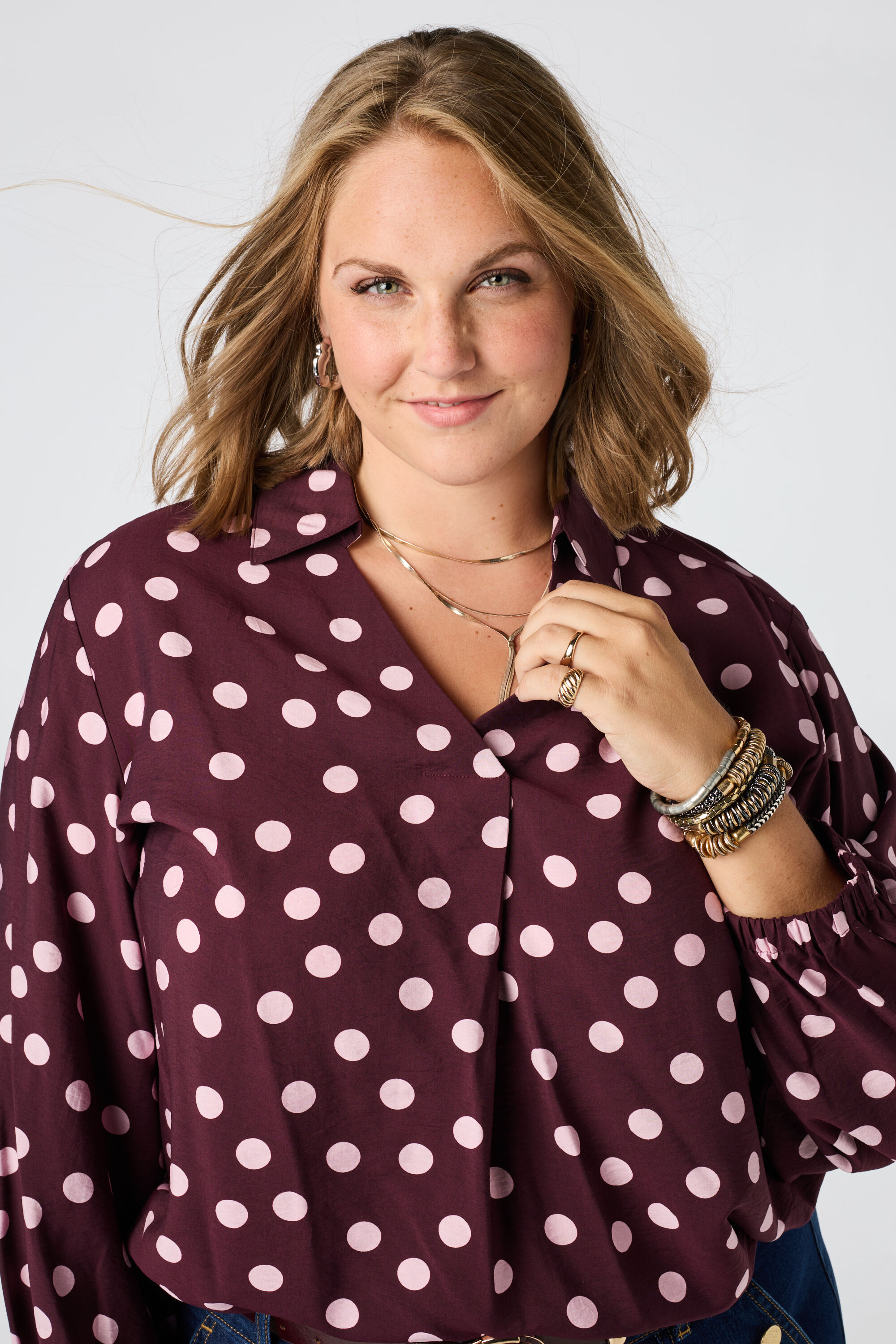 Blouse &agrave; pois image number 4