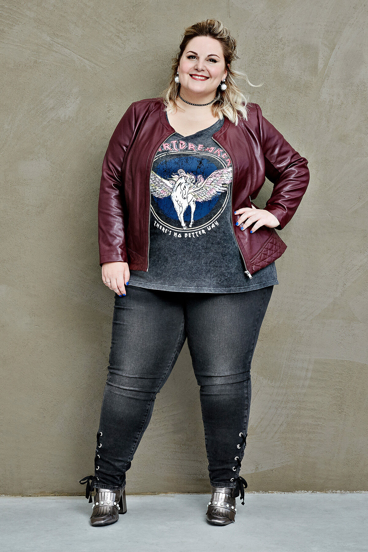 T-shirt met acid wash image number 3