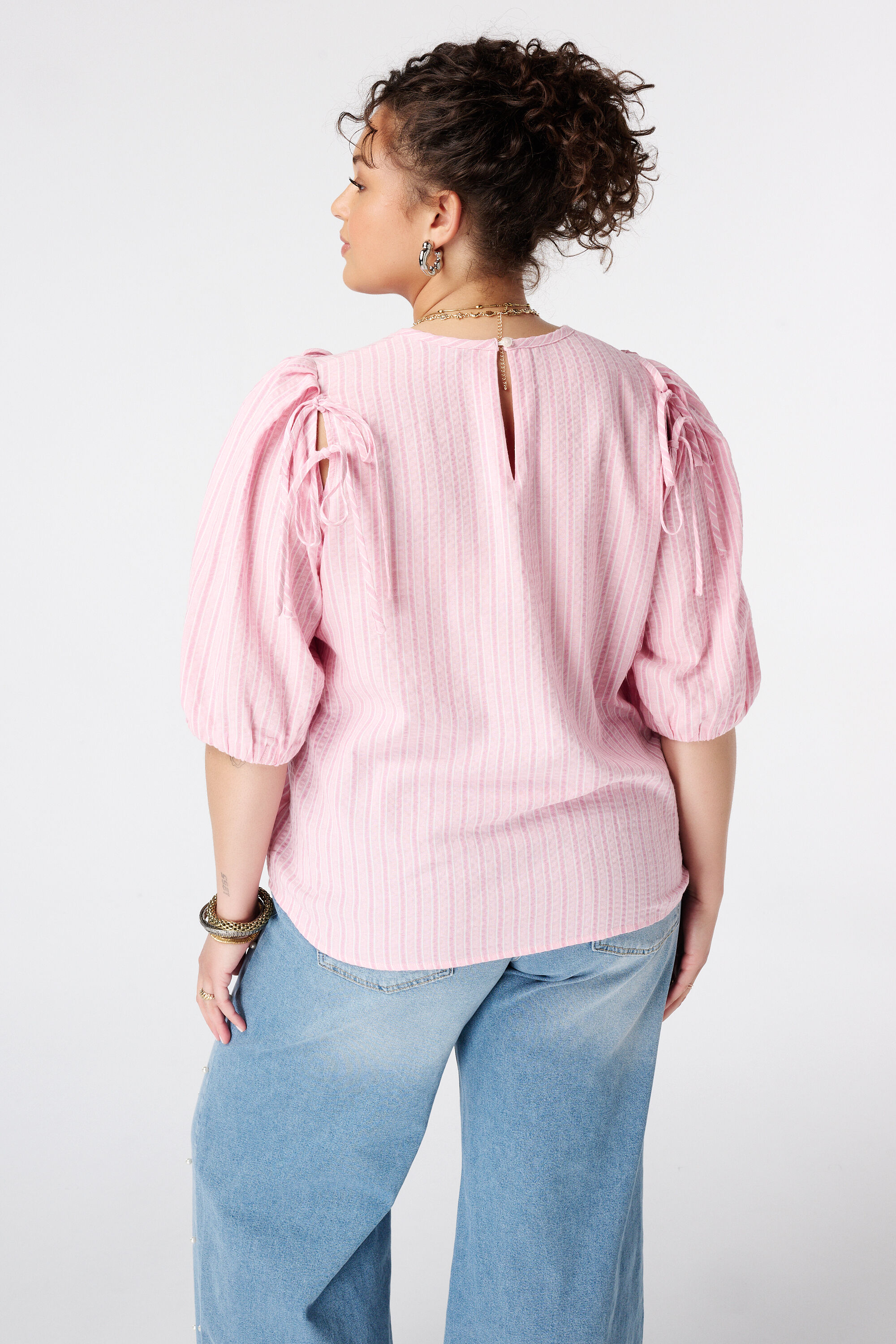 Blouse met strikken image number 3