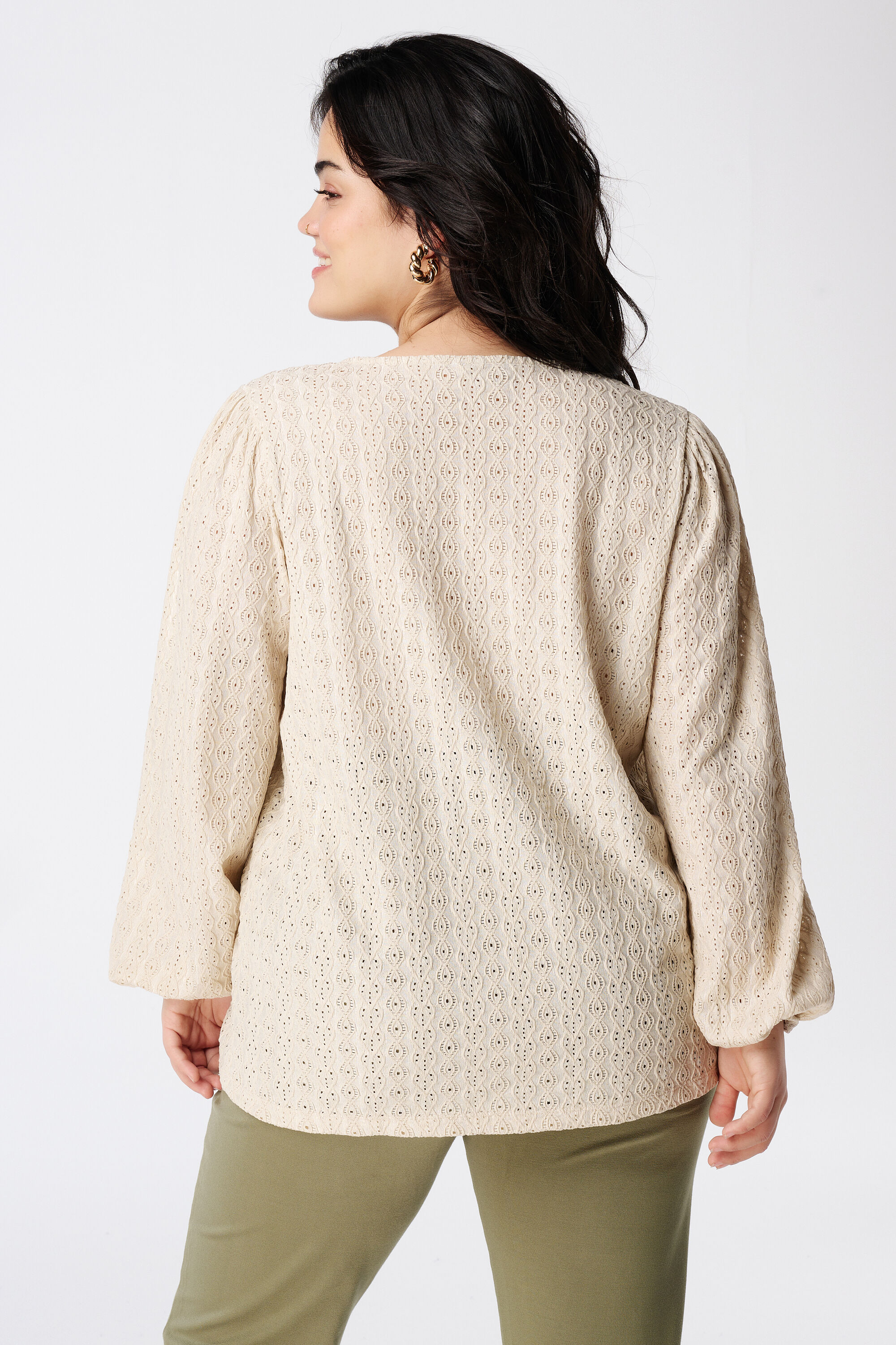 Top met broderie image number 3