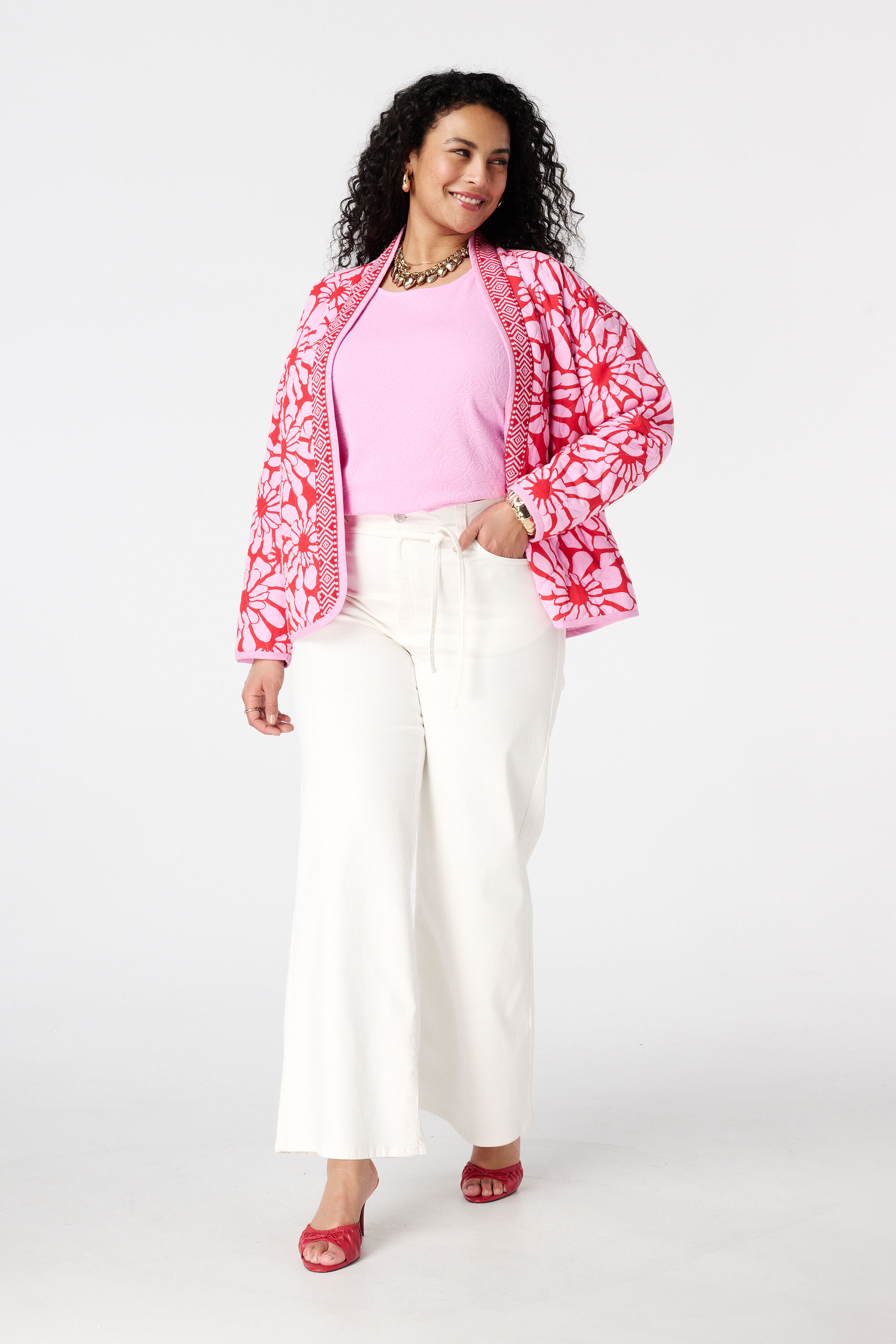 Top met bloemen print image number 5