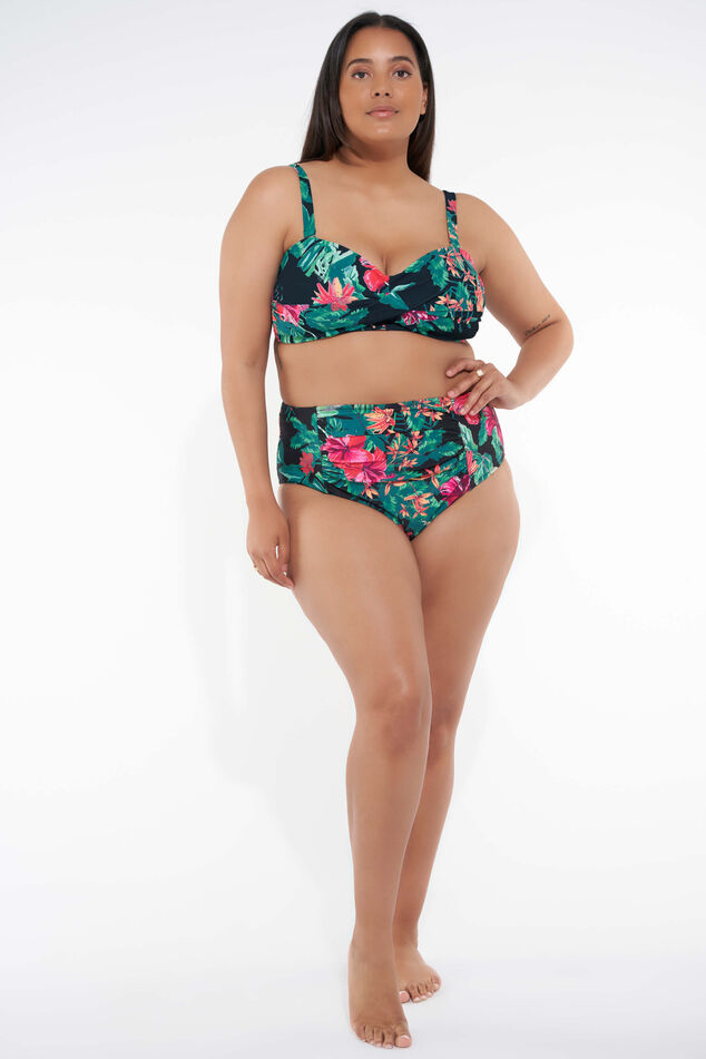 Bas de bikini taille haute avec imprimé image number 5