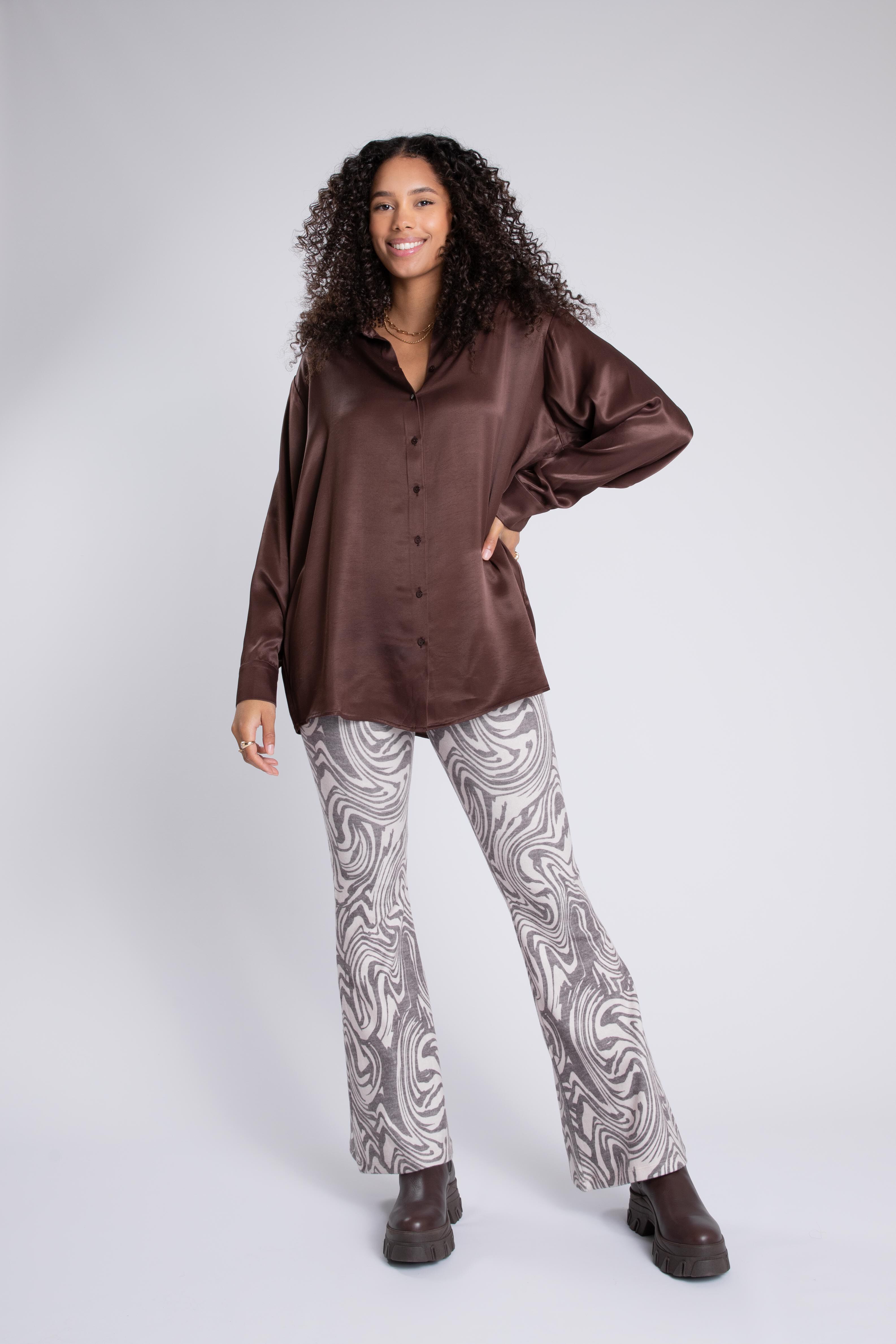 Satijnen blouse  image number 6