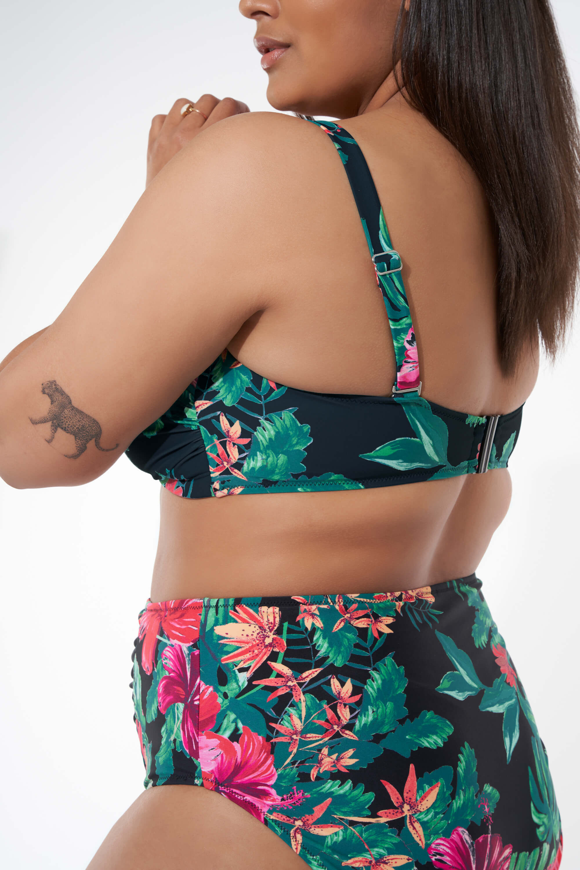 Haut de bikini bandeau avec imprim&eacute;  image number 3