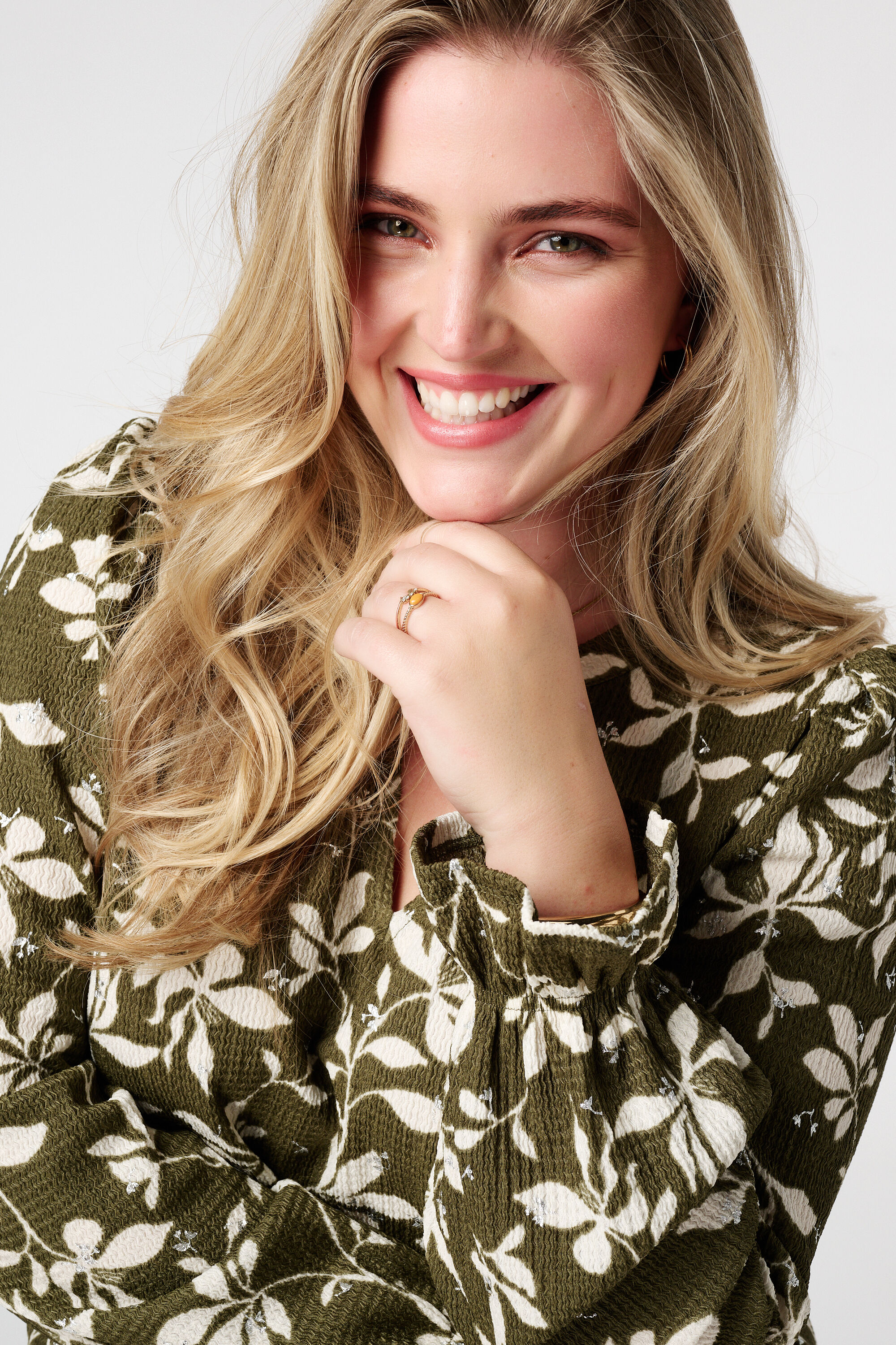 Top met print en stuctuur image number 4