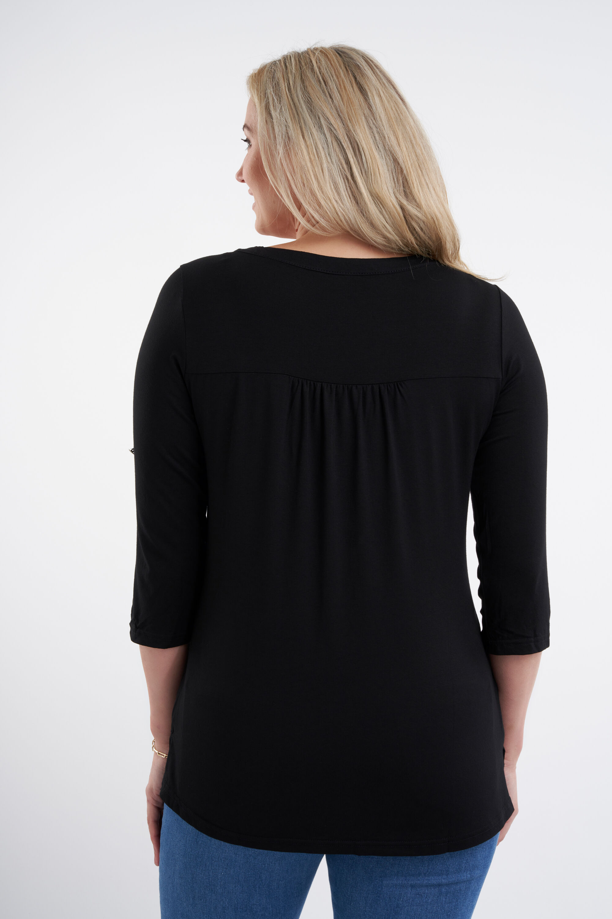 2 pack Top met driekwart mouwen  image number 3