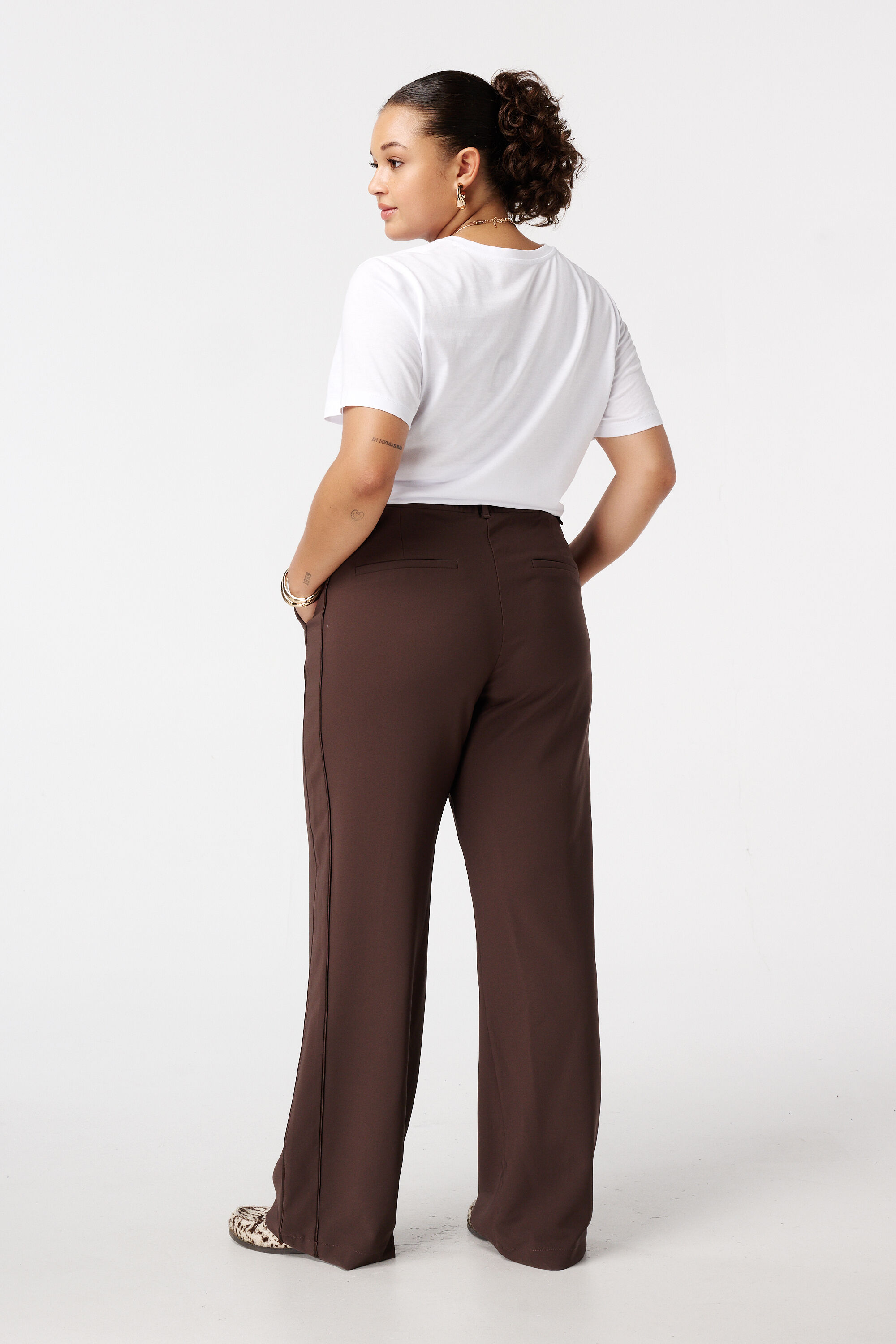 Pantalon met gouden gesp image number 1