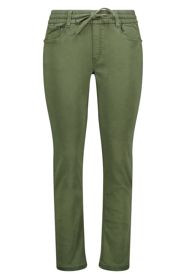 Denim jogger broek image number 1