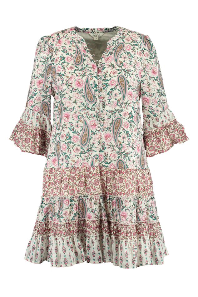 Jurk met patchwork image number 2