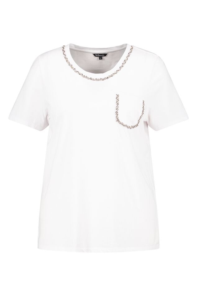 T-shirt avec perles image number 1