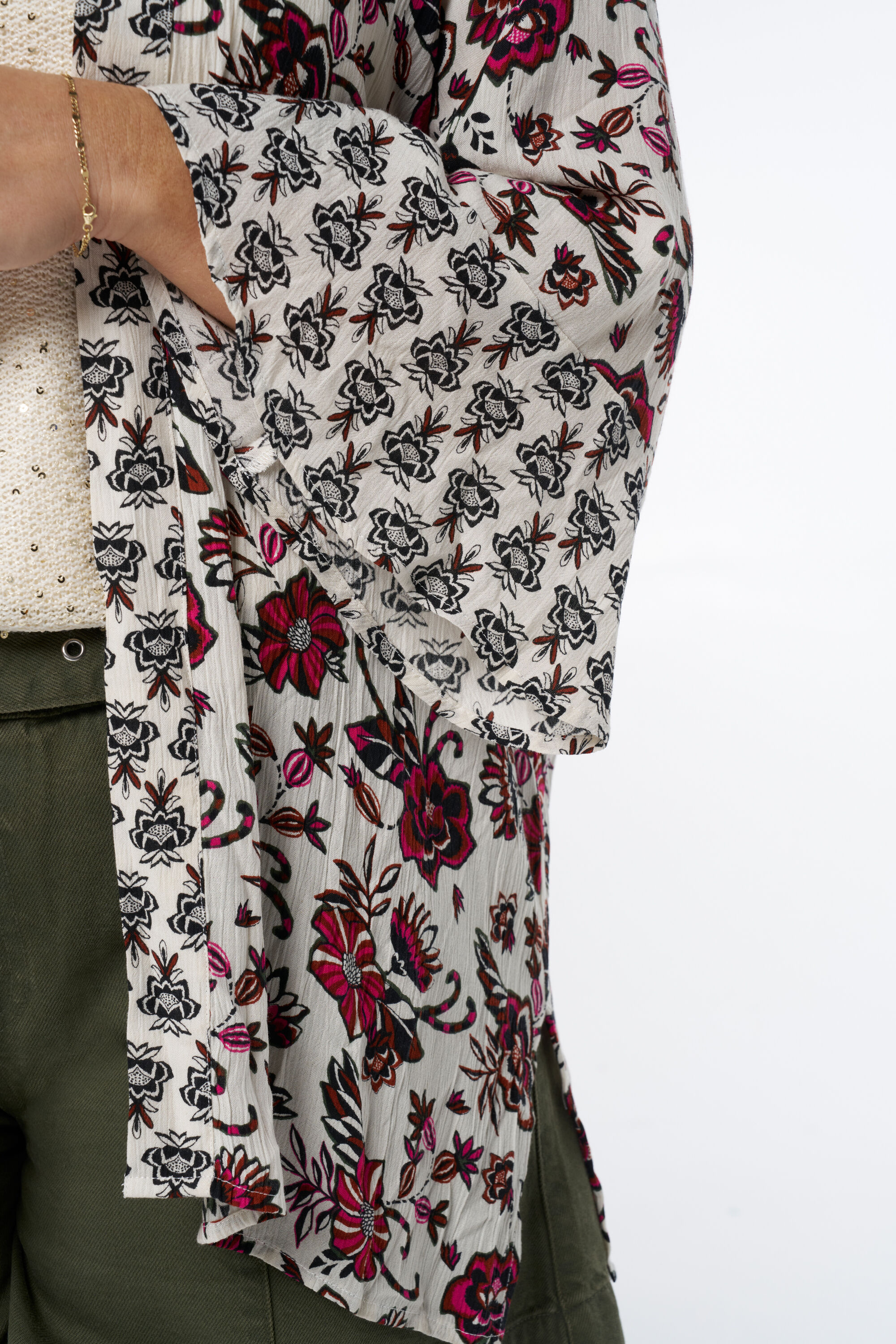 Kimono met bloemenprint image number 4