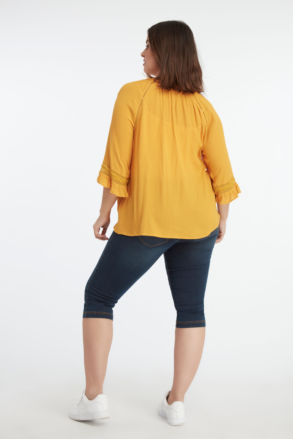 Blouse met opengewerkte details image number 4