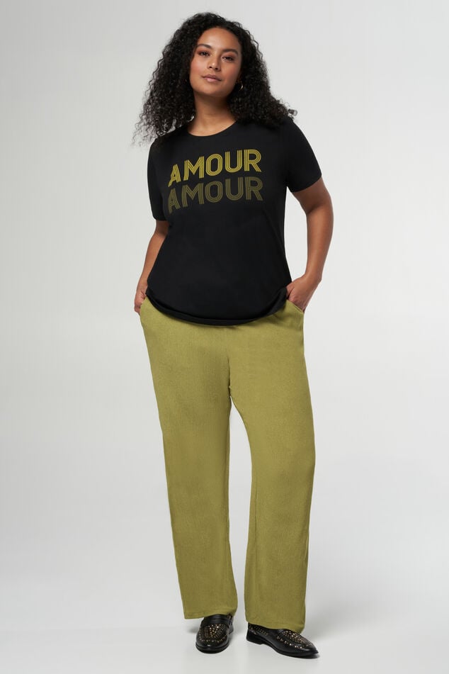T-shirt met "Amour" tekst image number 0