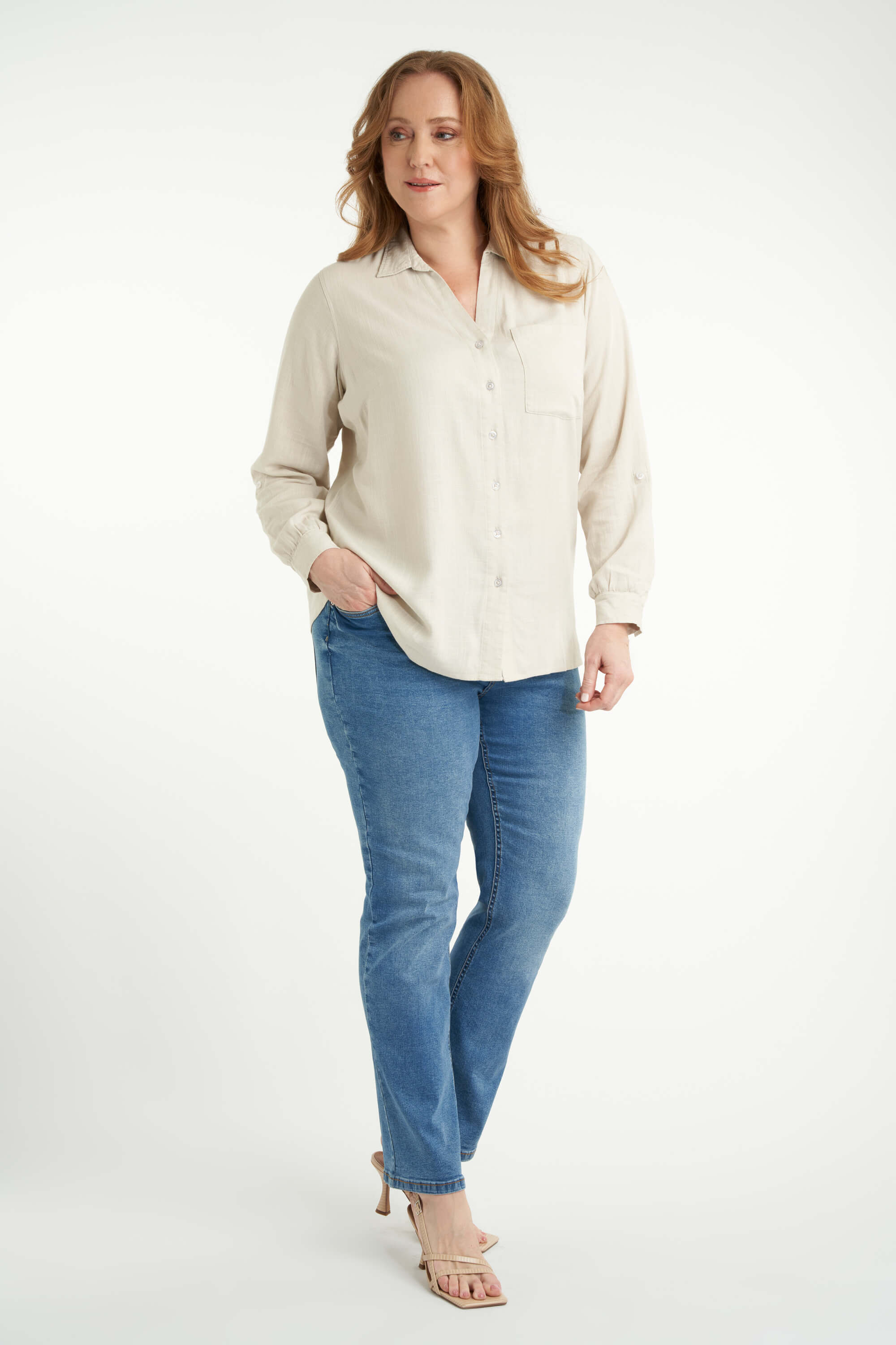 Linnen blouse  image number 6