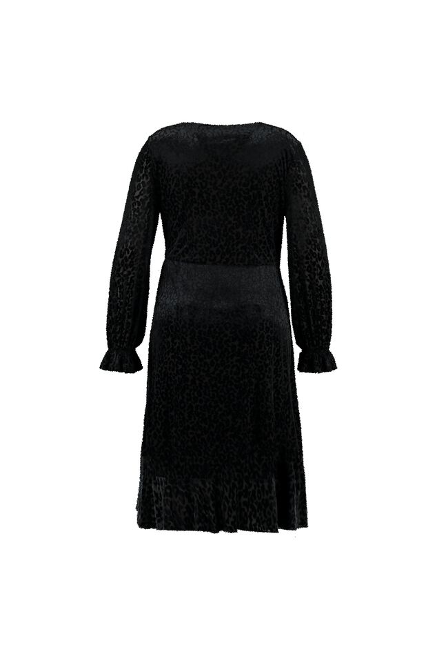 Robe portefeuille à imprimé léopard image number 3