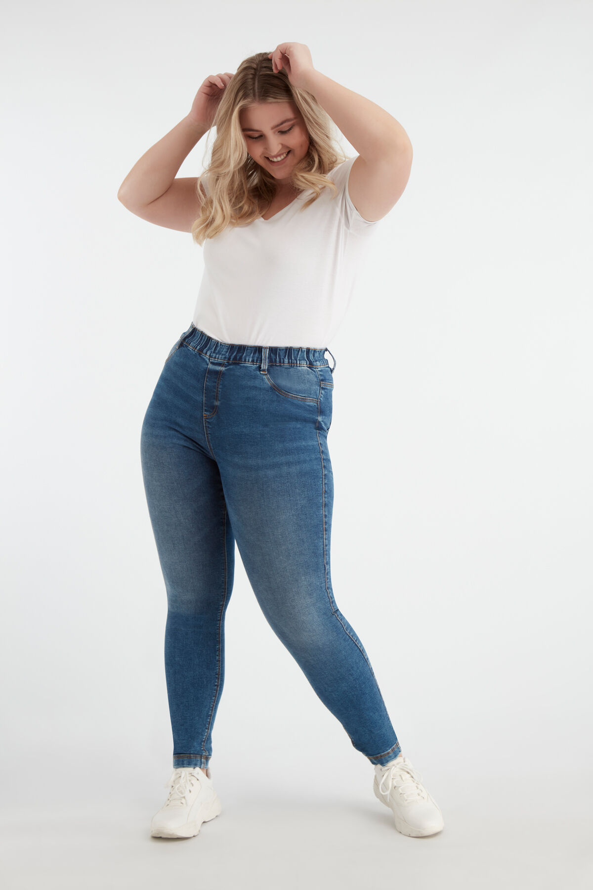 Slim fit tregging POPPY image number 6