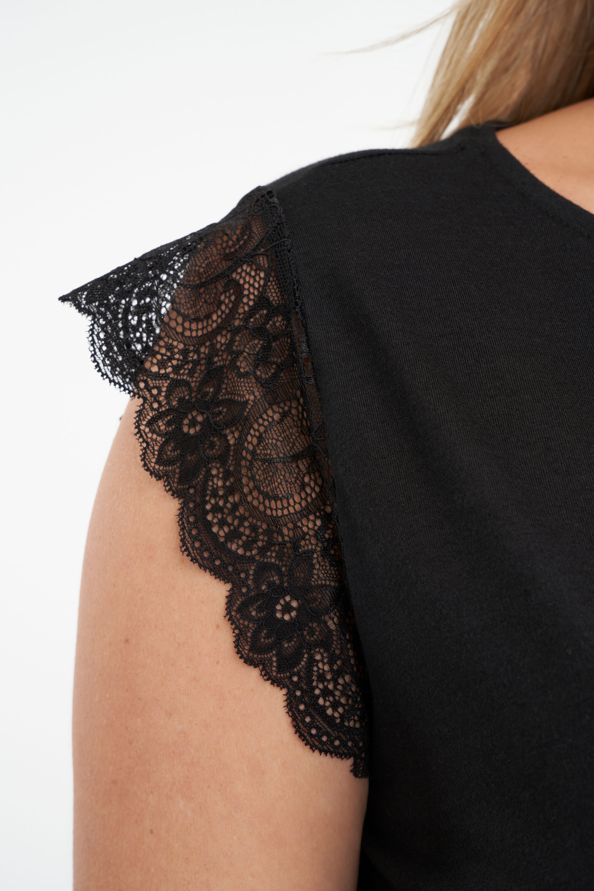 Nachthemd met kanten detail image number 6