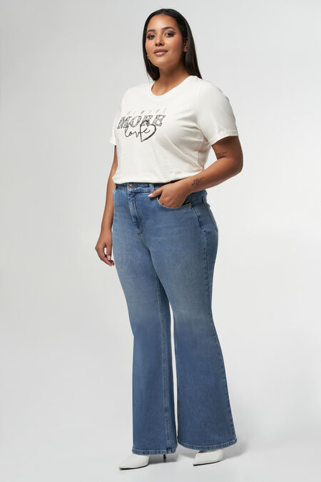 Flared jeans met hoge taille