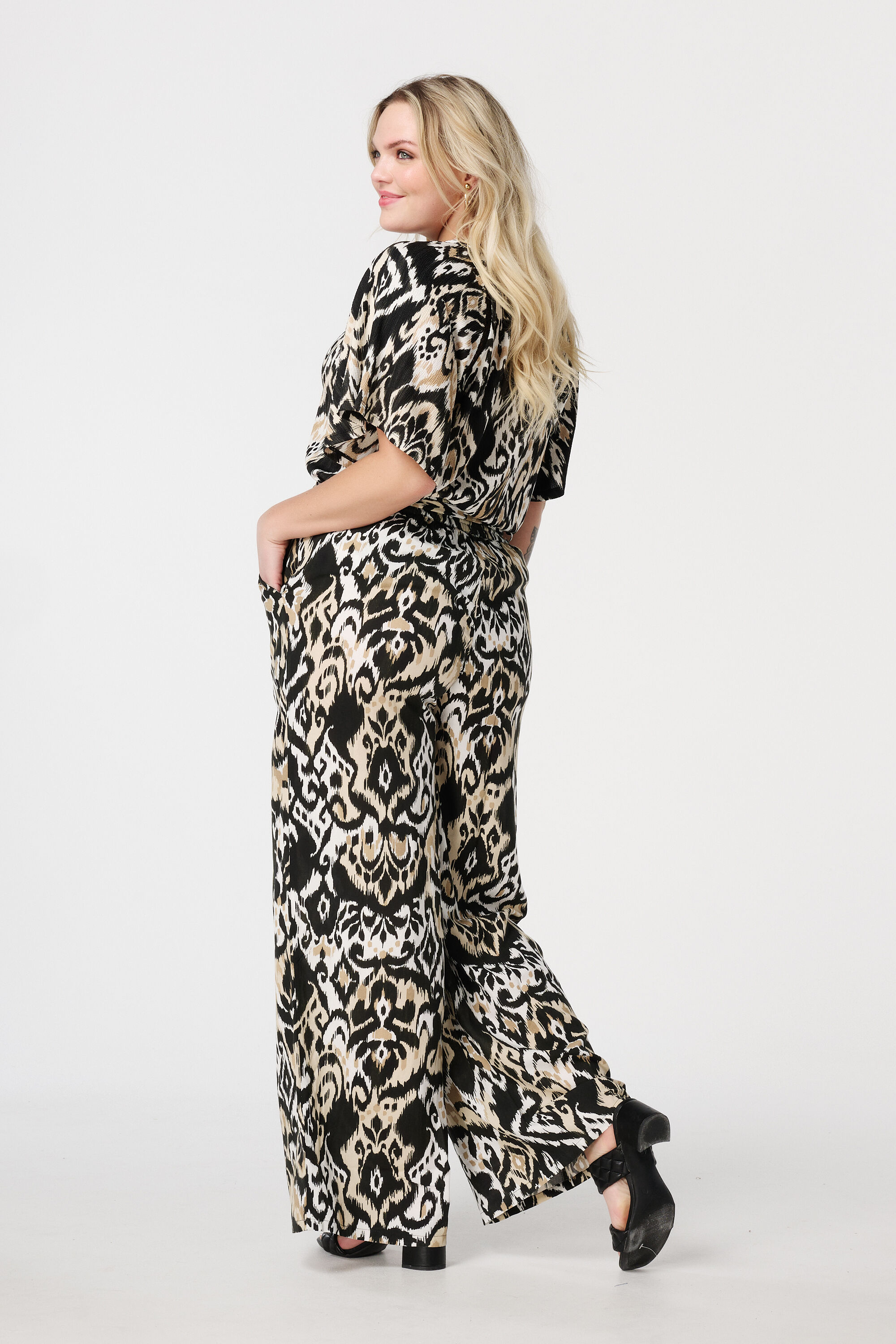 Broek met elastische taille image number 3