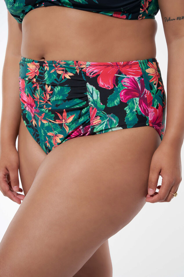 Bas de bikini taille haute avec imprimé image number 0