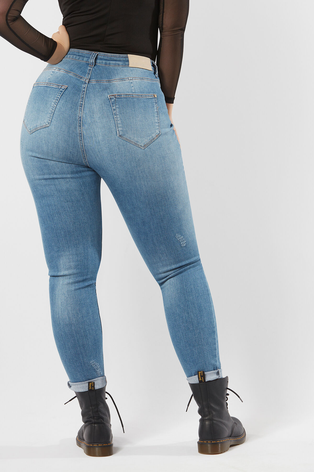 A fit skinny jeans stone wash image number 5