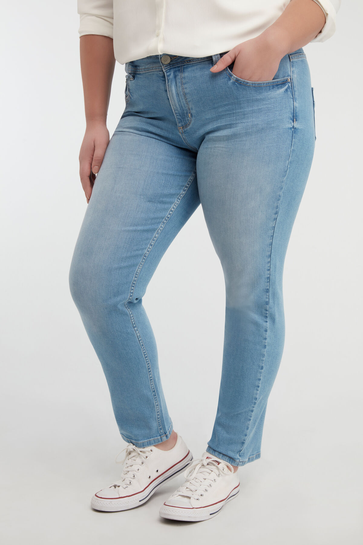 Loose leg jeans ROSE image number 5