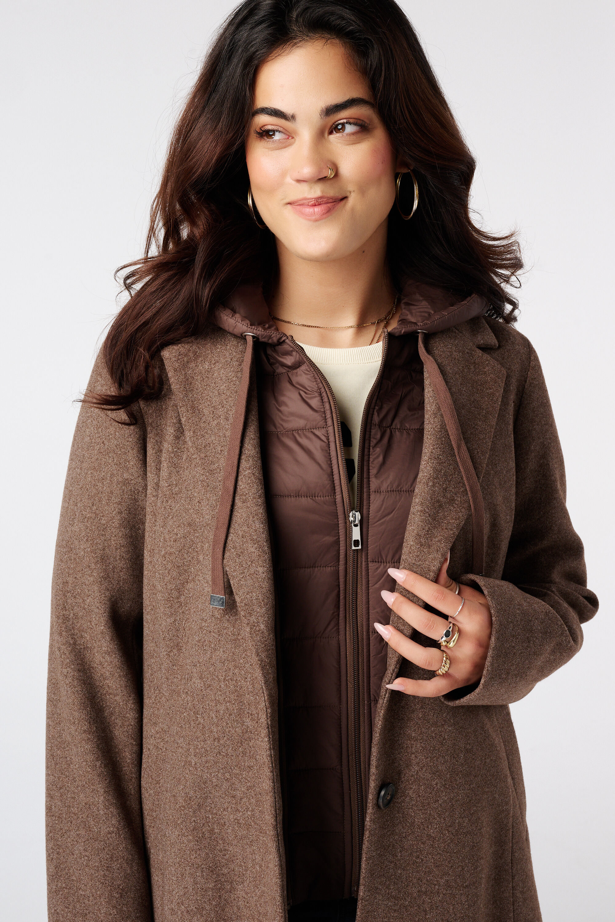 Manteau &agrave; capuche image number 4