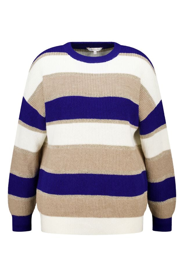 Pull rayé avec lurex image number 1