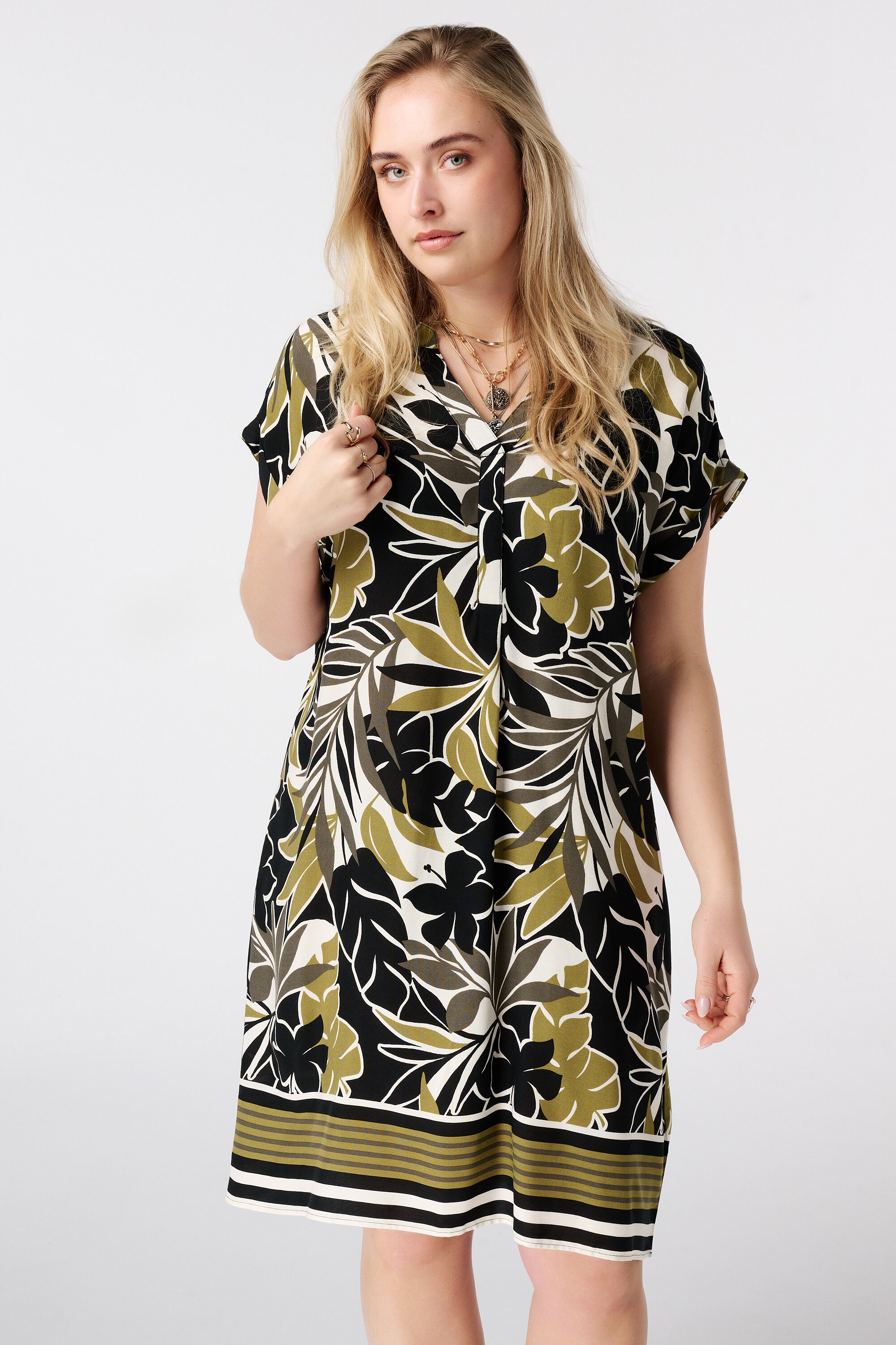 Jurk met v-hals image number 5