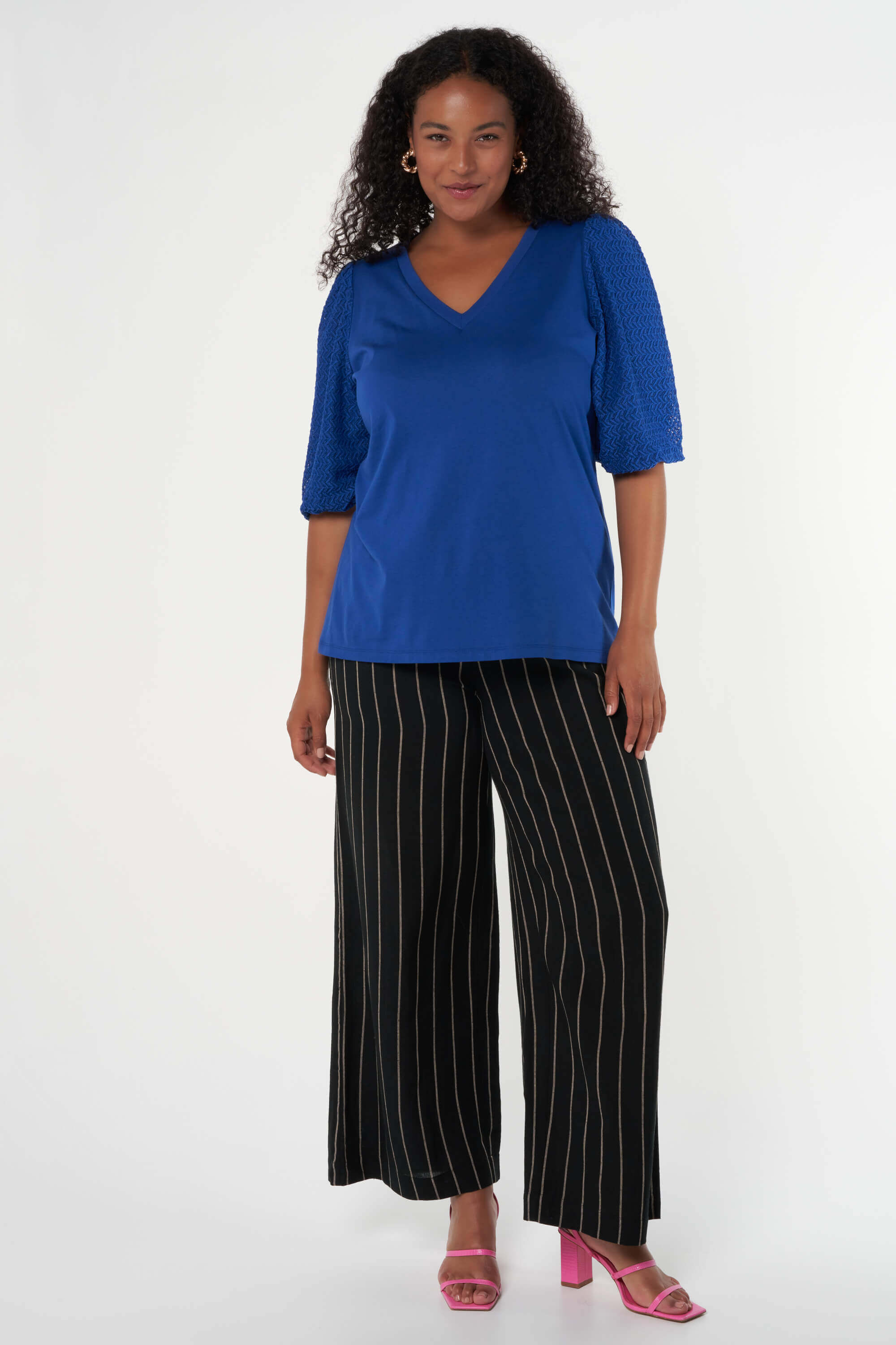 Haut avec manches textur&eacute;es image number 6