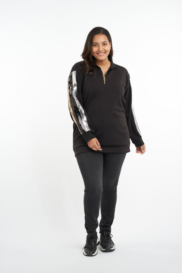 Sweater met rits image number 5