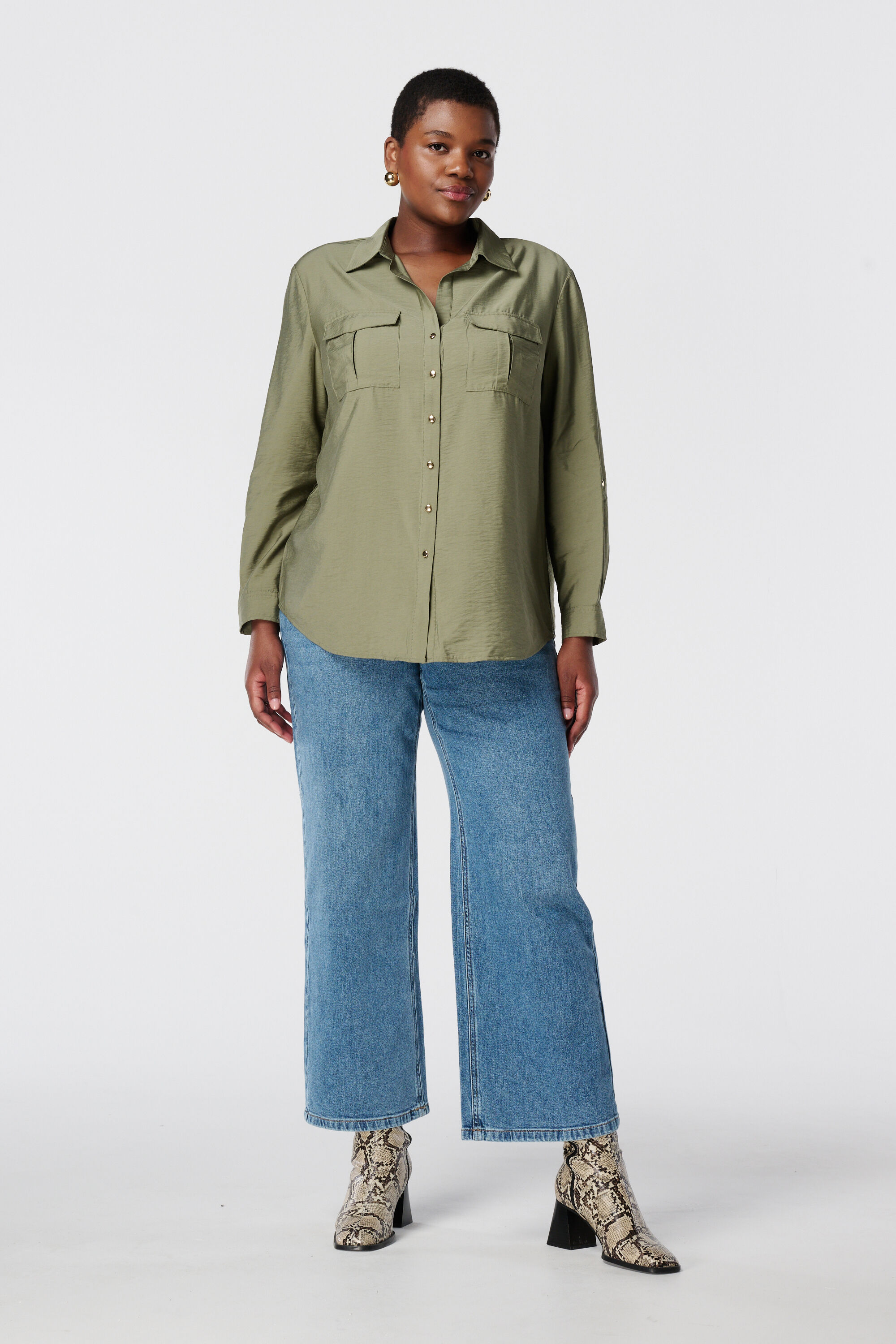 Chemisier avec poches  image number 5