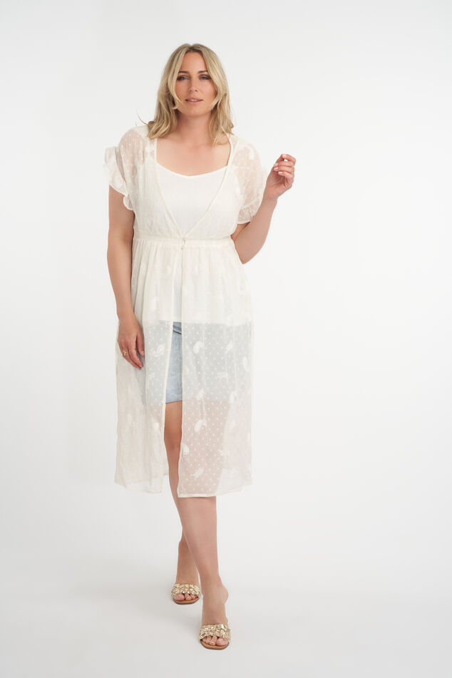 Lange blouse met volant image number 0